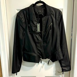 BLANKNYC Faux Leather Jacket Black XL